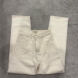 Madewell Men's Off-White Straight-Leg Jeans